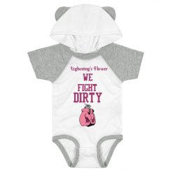 Infant Hooded Raglan Bodysuit with Ears