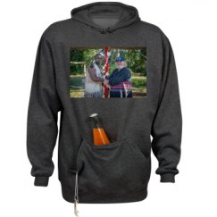 Unisex Beer Holder Tailgate Hoodie