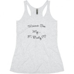 Ladies Slim Fit Super Soft Racerback Triblend Tank