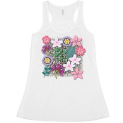 Ladies Flowy Racerback Tank