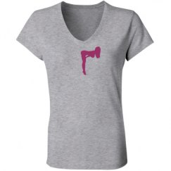 Ladies Slim Fit V-Neck Jersey Tee