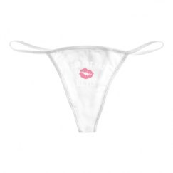 Basic White Thong Underwear