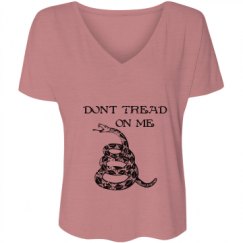 Ladies Flowy Slouchy V-Neck Tee