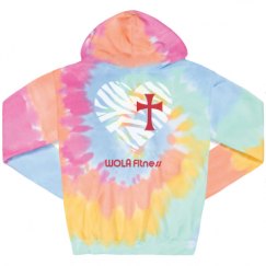 Unisex Tie-Dye Fleece Hoodie