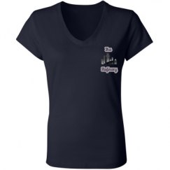 Ladies Slim Fit V-Neck Jersey Tee