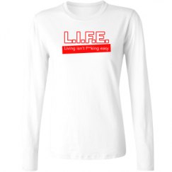 Ladies Relaxed Fit Basic Long Sleeve Tee