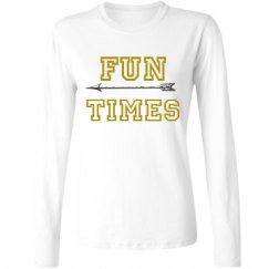 Ladies Relaxed Fit Basic Long Sleeve Tee