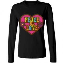 Ladies Relaxed Fit Basic Long Sleeve Tee