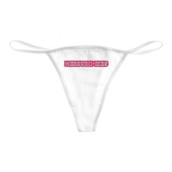 Basic White Thong Underwear