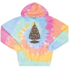 Unisex Tie-Dye Fleece Hoodie