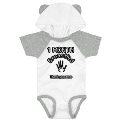 Infant Hooded Raglan Bodysuit with Ears