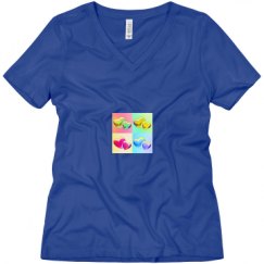 Ladies Relaxed Fit V-Neck Tee