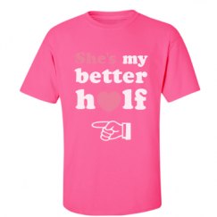 Unisex Ultra Cotton Safety Neon Crewneck Tee