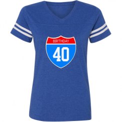 Ladies Relaxed Fit Vintage Sports Tee