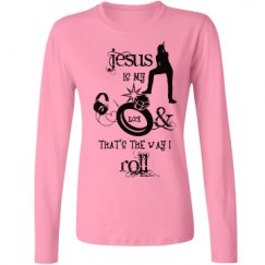 Ladies Relaxed Fit Basic Long Sleeve Tee