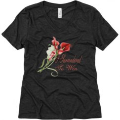 Ladies Relaxed Fit Super Soft Triblend V-Neck Tee