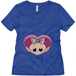 Ladies Relaxed Fit V-Neck Tee