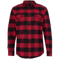 Unisex Long Sleeve Plaid Flannel Shirt