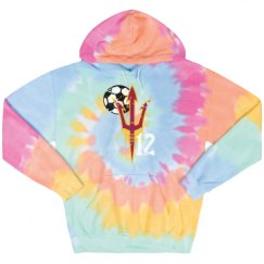 Unisex Tie-Dye Fleece Hoodie