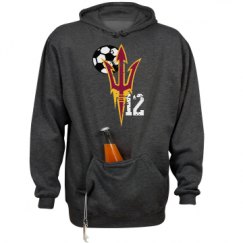 Unisex Beer Holder Tailgate Hoodie