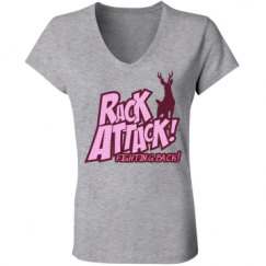 Ladies Slim Fit V-Neck Jersey Tee