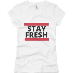 Ladies Slim Fit Basic Promo Jersey Tee