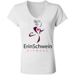 Ladies Slim Fit V-Neck Jersey Tee