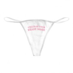 Basic White Thong Underwear