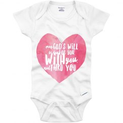 God's Will Infant Onesie