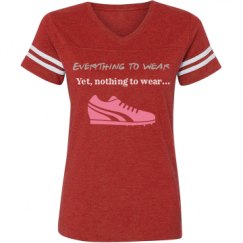 Ladies Relaxed Fit Vintage Sports Tee