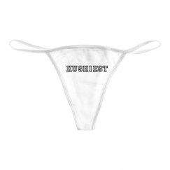 Basic White Thong Underwear