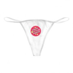 Basic White Thong Underwear