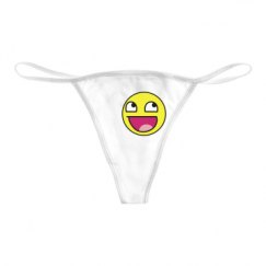 Basic White Thong Underwear