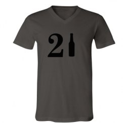 Unisex V-Neck Jersey Tee