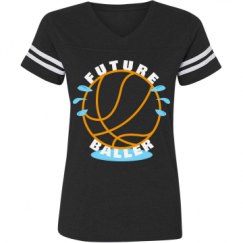 Ladies Relaxed Fit Vintage Sports Tee