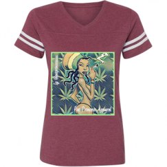 Ladies Relaxed Fit Vintage Sports Tee