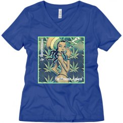 Ladies Relaxed Fit V-Neck Tee