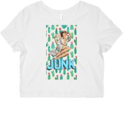 Ladies Slim Fit Crop Top Tee