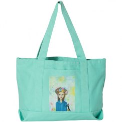 Seaside Cotton Canvas Pigment-Dyed Boat Tote Bag