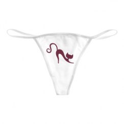 Basic White Thong Underwear