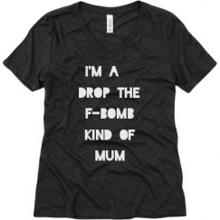 Ladies Relaxed Fit Super Soft Triblend V-Neck Tee