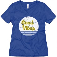 Ladies Relaxed Fit V-Neck Tee