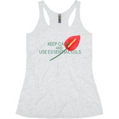 Ladies Slim Fit Super Soft Racerback Triblend Tank