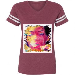 Ladies Relaxed Fit Vintage Sports Tee