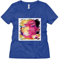 Ladies Relaxed Fit V-Neck Tee