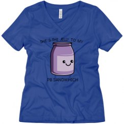 Ladies Relaxed Fit V-Neck Tee
