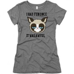 Ladies Slim Fit Super Soft Triblend Tee