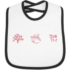 Infant Contrast Trim Bib