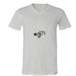 Unisex V-Neck Jersey Tee