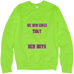 Unisex Neon Crewneck Sweatshirt